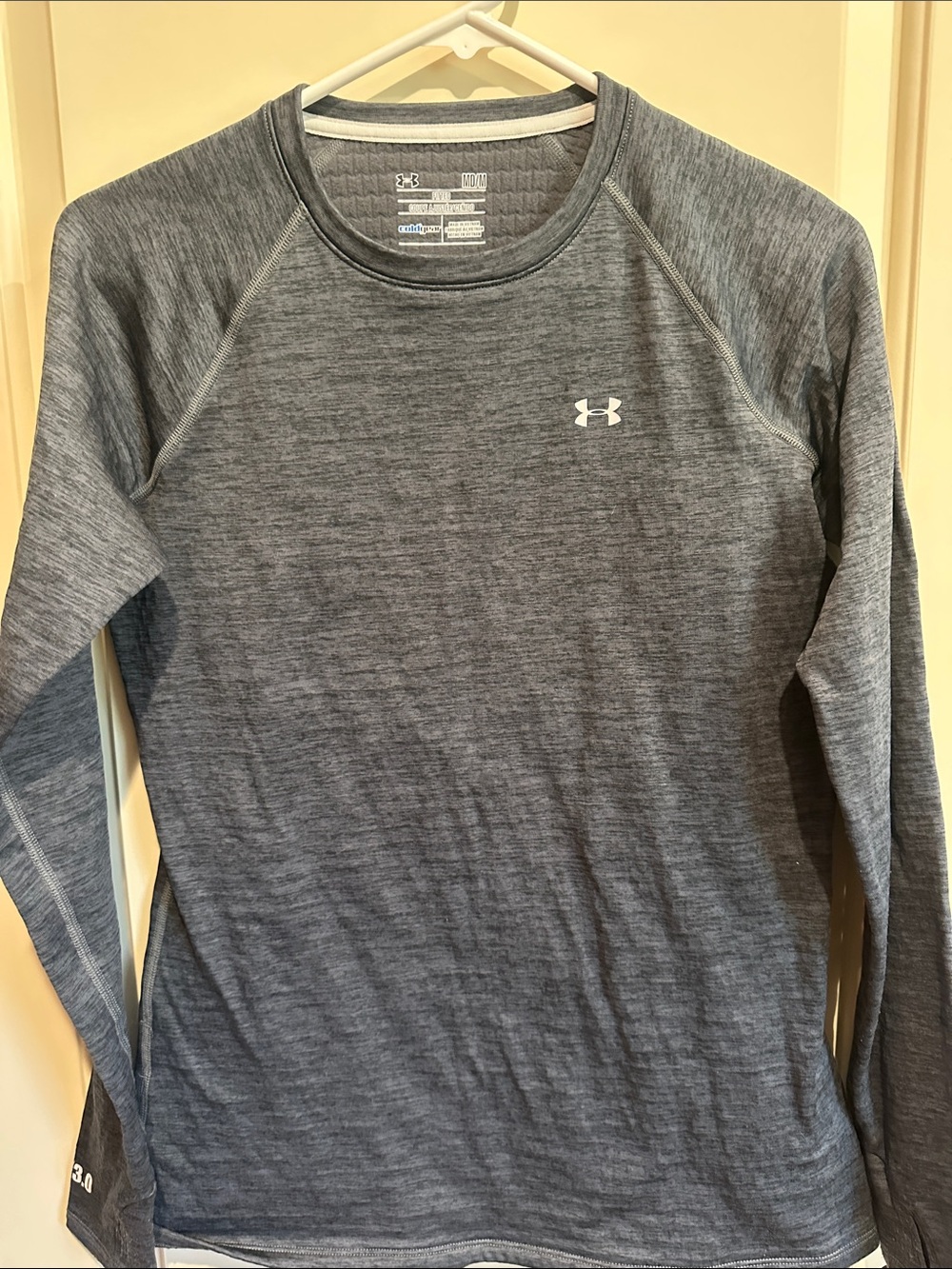 Under Armour Gray Heather Long-Sleeve Performance Tee